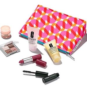 New! Clinique Makeup Skincare &  Kapitza Bag Set